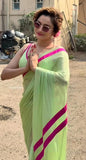 Highly Demanded Pure soft sparkle chiffon fabric Saree