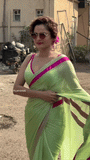 Highly Demanded Pure soft sparkle chiffon fabric Saree